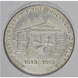 1913 Florida 400th, HK-661, AU58 Uncertified