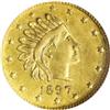 Image 1 : 1897 Gold One Pinch Round Head Right 16 Stars