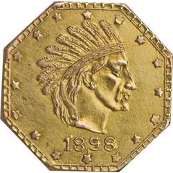 Alaska One Pinch Gold Coin 1898