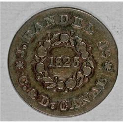 1825 Delaware Token VF35 Uncertified