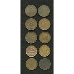 Medley of 10 Hard Times Tokens