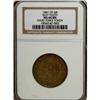 Image 1 : 1841 Hard Times Token May 10 MS64 Brown NGC