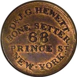 Dr. J.G. Hewitt, New York, NY, MS64 RB NGC