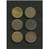 Image 2 : 6 Ohio Civil War Merchant Tokens pieces