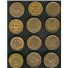Image 1 : 12 High-Grade Civil War Patriotic Tokens