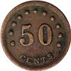 Image 2 : Sutler Token Simmonds Battery 50 Cents J.M. Kerr