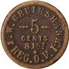 Image 1 : R.7 Civil War Sutler Token 81st Reg O.V.I.