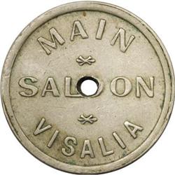 California Saloon Token Visali