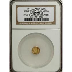 1911 1/4 Alaska Gold MS65 NGC