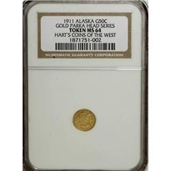 1911 1/2 Alaska Gold MS64 NGC