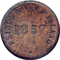 1857 PEI, Breton-919, MS63 Brown NGC