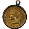 Image 1 : 1900 Encased Indian Cent w/Picture of President