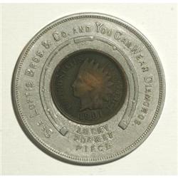 Pair of Encased Indian Cents