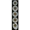 Image 2 : Five Encased Cents