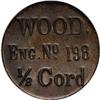 Image 1 : Wood Engine No. 198 1/2 Cord Token