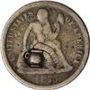 Image 1 : Very Scarce 1877-CC Seated Liberty Dime “ Potty