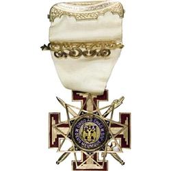 14 Karat Gold Masonic Teutonic Cross
