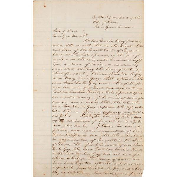 Abraham Lincoln Autograph Document Signed