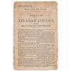 Image 1 : Abraham Lincoln 1860 Albany Evening Journal Pamphlet with Cooper Union Speech