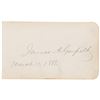 Image 21 : James A. Garfield Archive with (22) Items Signed as President