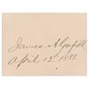 Image 23 : James A. Garfield Archive with (22) Items Signed as President