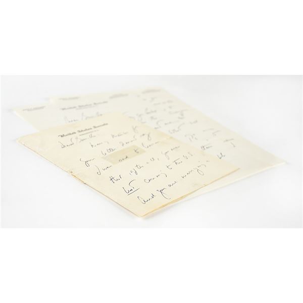 John F. Kennedy Autograph Letter Signed and (2) Partial Handwritten Letters Addressed to Gunilla von