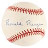 Image 1 : Ronald Reagan Signed Baseball