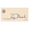 Image 1 : George Bush Signed Congressional Business Card