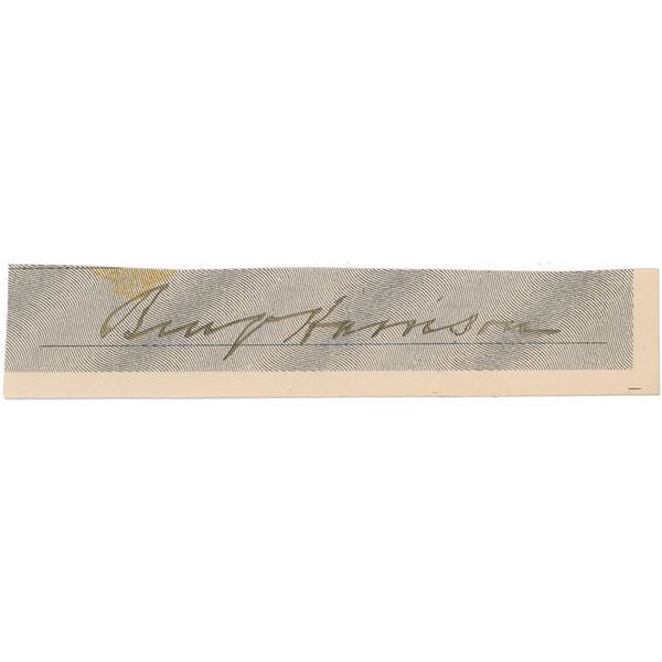Benjamin Harrison Signature