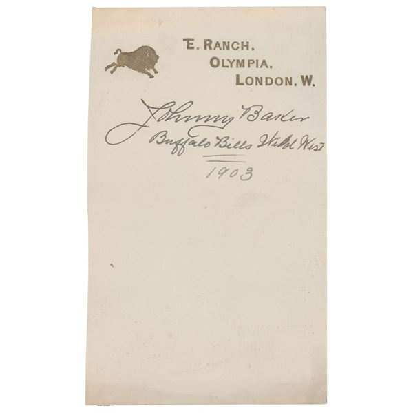 Johnny Baker Signature