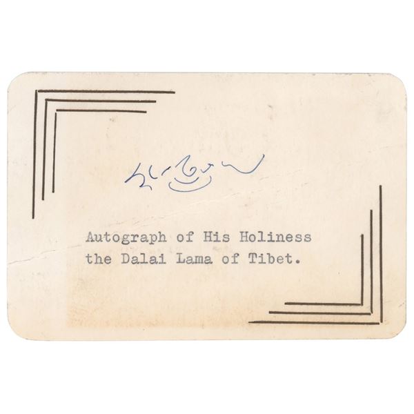 Dalai Lama Signature