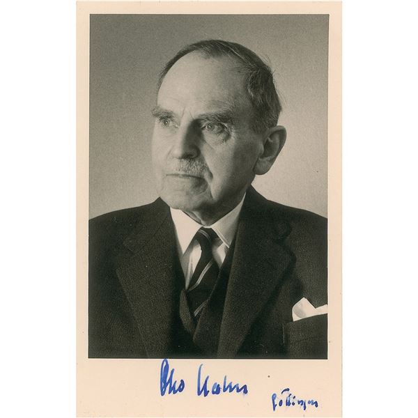 Otto Hahn Signed Photograph