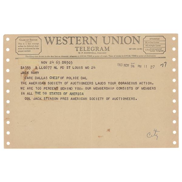 Jack Ruby Telegram
