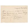Image 1 : David Porter Autograph Document Signed