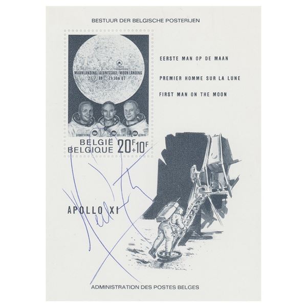 Neil Armstrong Signed Stamp