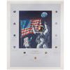 Image 1 : Al Worden's Signed Alan Bean 'In the Beginning' Artist's Proof Print