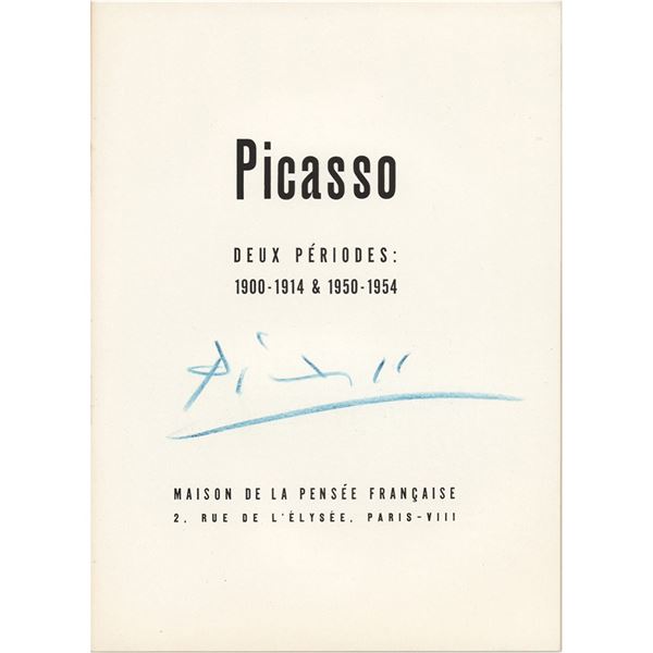 Pablo Picasso Signed Booklet