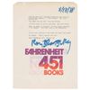 Image 1 : Ray Bradbury Typed Quotation Signed