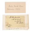 Image 1 : Julia Ward Howe and Lydia Sigourney Signatures
