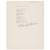 Image 1 : William Carlos Williams Typed Quotation Signed