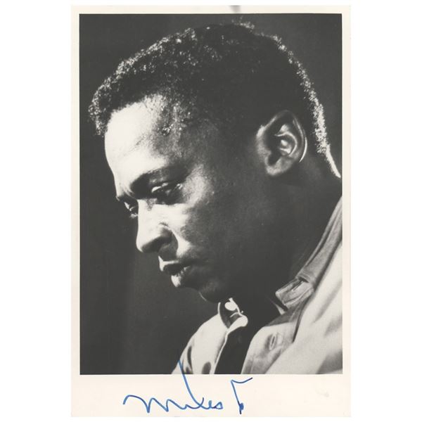 Miles Davis Signed Photograph