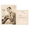 Image 1 : Irving Berlin Signed Photograph and Typed Letter Signed