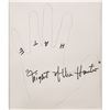 Image 2 : Robert Mitchum Hand Tracings and Signed Photograph