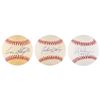 Image 1 : Baseball Hall of Famers (3) Signed Baseballs