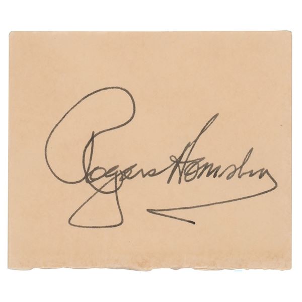 Rogers Hornsby Signature