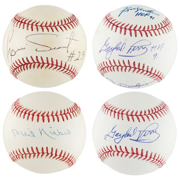 Pitchers (4) Signed Baseballs