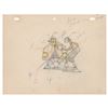 Image 1 : Popeye and Olive Oyl production drawing from Dizzy Divers