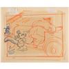 Image 2 : Mickey Mouse, Goofy, and Peg Leg Pete production storyboard drawing from Mickey's Service Station