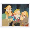 Image 1 : Grumpy, Happy, Sneezy, and Sleepy production cel from Snow White and the Seven Dwarfs