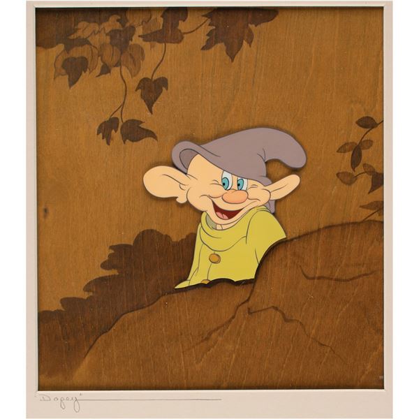 Dopey production cel from Snow White and the Seven Dwarfs